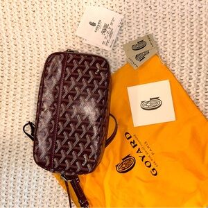 Goyard Cap Vert Bag, maroon